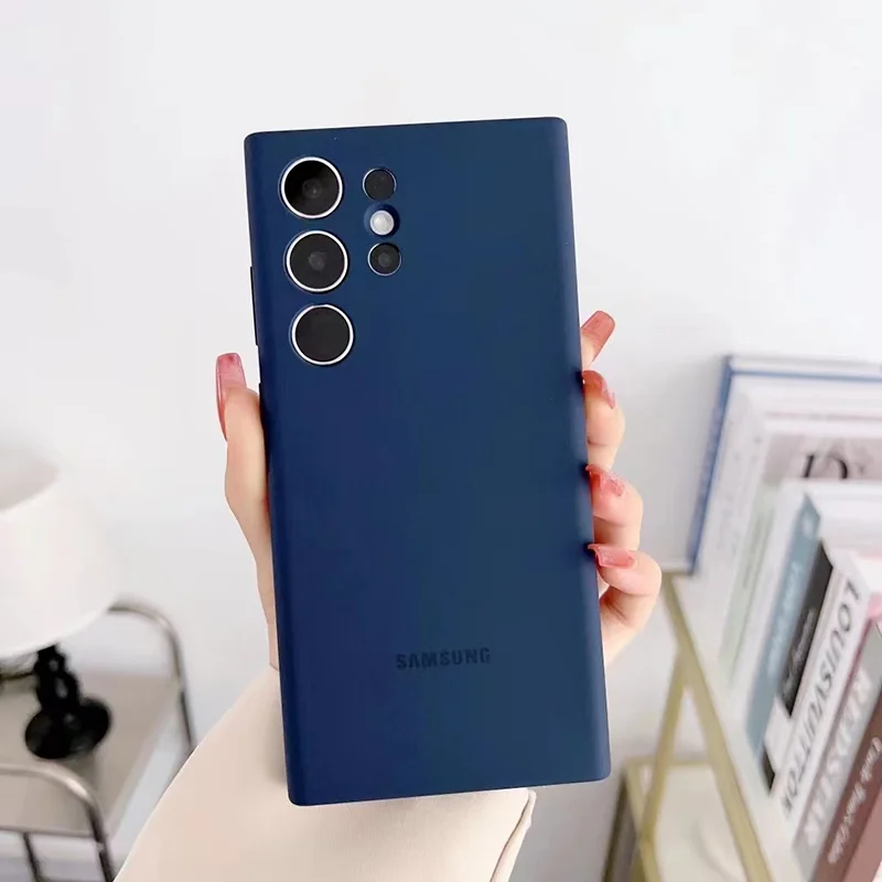 Galaxy S24 Uitra S23 Ultra Silky Silicone Cover Luxury Soft Touch - Image 11