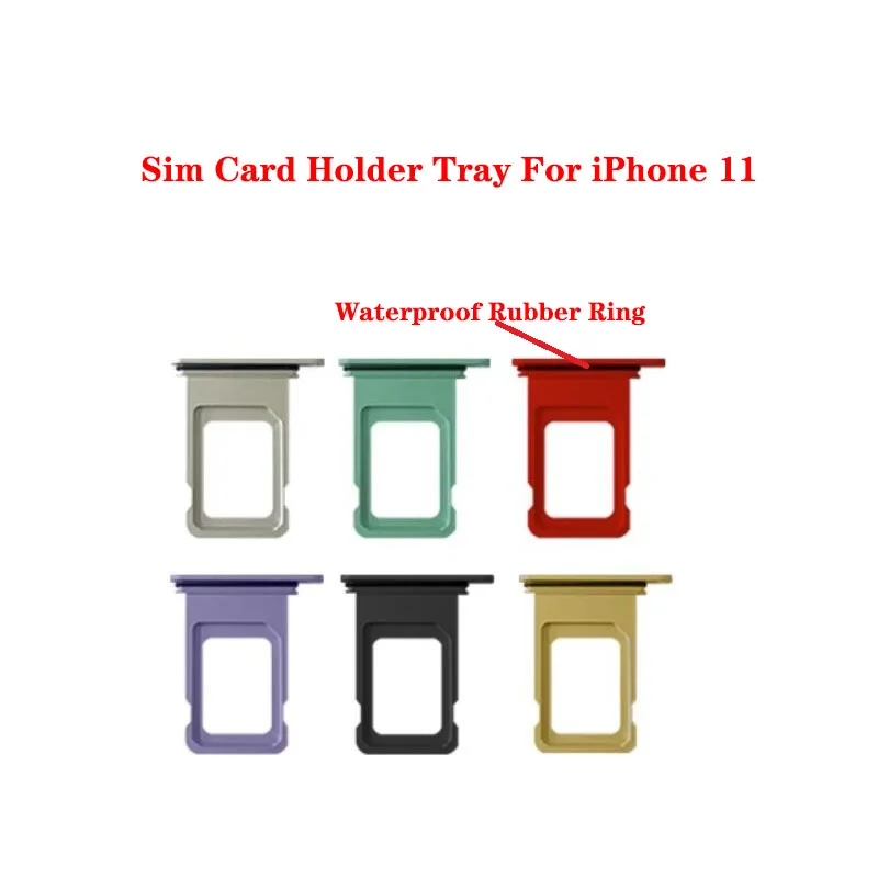 Micro Sim Card Tray Slot Holder for Iphone 11 Replacement - Image 3