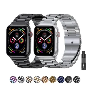 Stainless Steel Strap for  Watch Ultra 3 2 49 45 41 40 46 38 42 44Mm Metal Band Bracelet for Iwatch Series SE 11 10 9 8 7