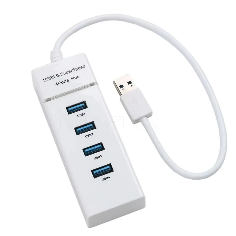 USB 3.0 HUB High Speed LED 1 to 4 Port Cable Splitter USB Data - Image 7