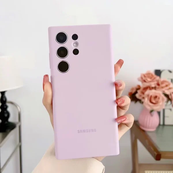 Galaxy S24 Uitra S23 Ultra Silky Silicone Cover Luxury Soft Touch