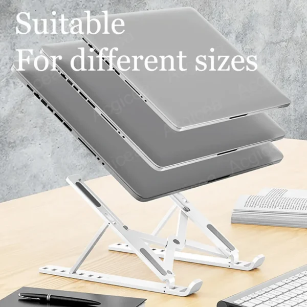 Foldable Laptop Stand 7 Levels ABS Portable Tablet Computer Bracket