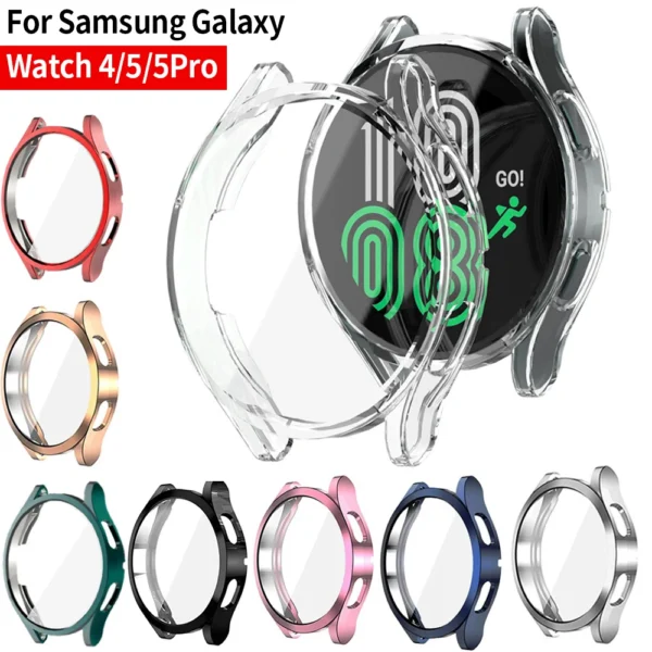 Watch Case for Samsung Galaxy Watch 4/5/6 40Mm 44Mm Screen Protector TPU