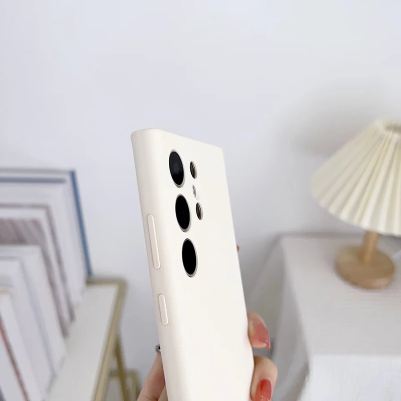 Galaxy S24 Uitra S23 Ultra Silky Silicone Cover Luxury Soft Touch - Image 4