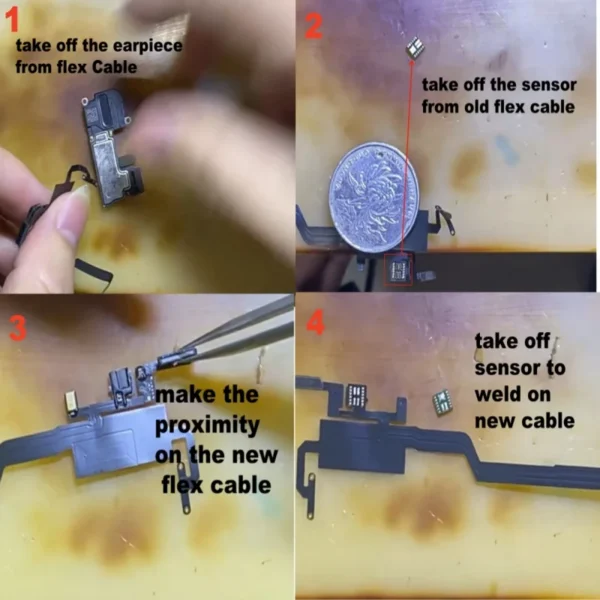 Earpiece Flex Cable for Iphone 12 Pro Max 11 X XR XS Top Front Ear Speaker