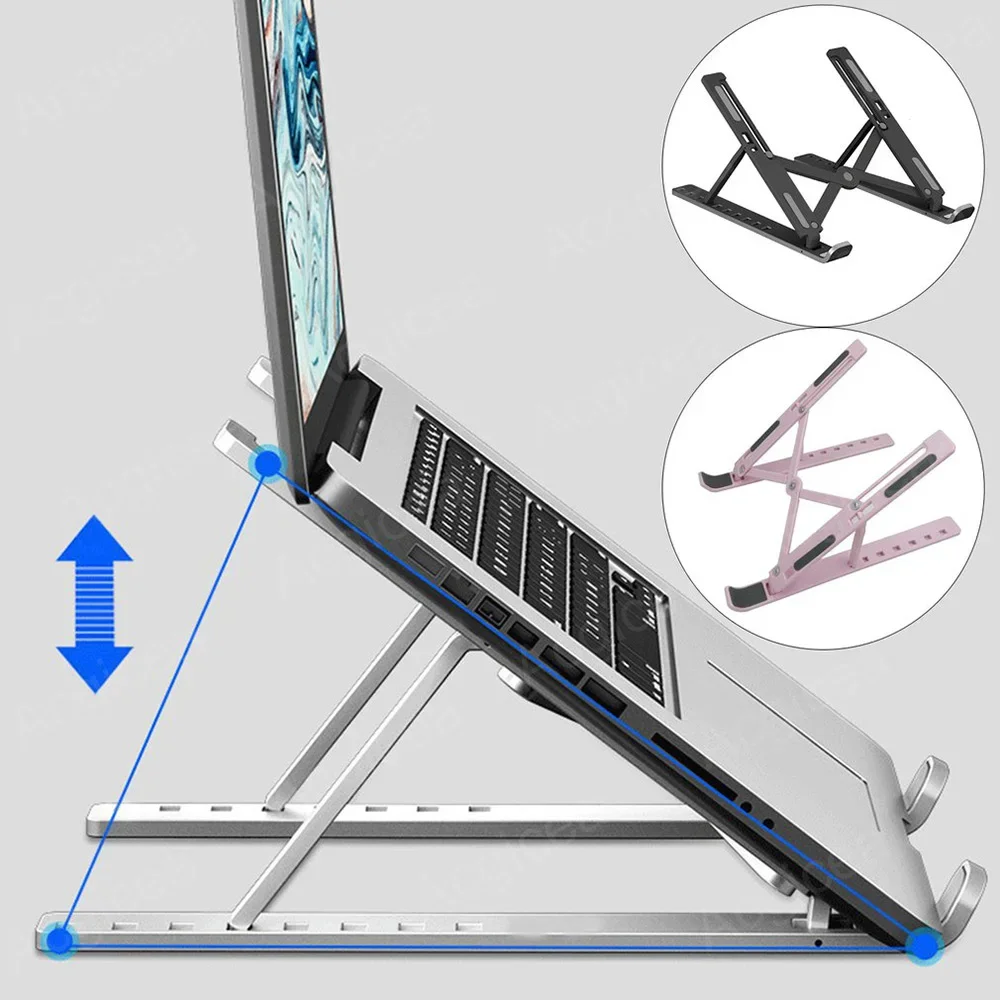 Foldable Laptop Stand 7 Levels ABS Portable Tablet Computer Bracket - Image 2