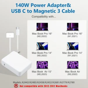 Mac Book Pro 16,15,14,13 Inch,2021-2023 M1 M2 Mac Book Air Laptop Power Adapter - Image 5