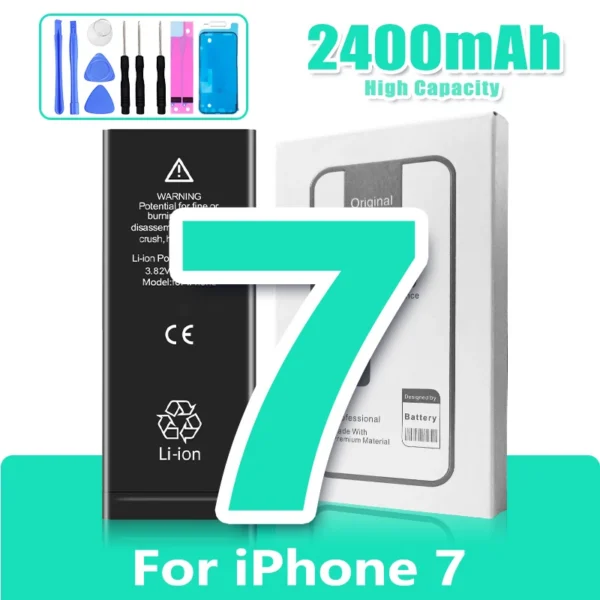 Battery for Iphone 7 8 6S 6 plus X XR 11 11Pro Xs Max High Capacity