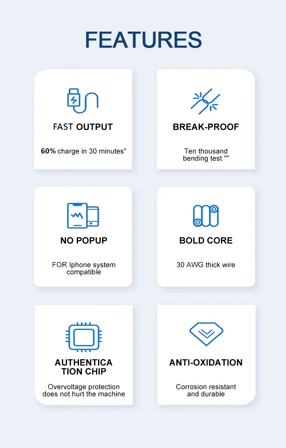 PD USB Cable for Iphone Fast Charging Type C to Lighting Charger - Image 5