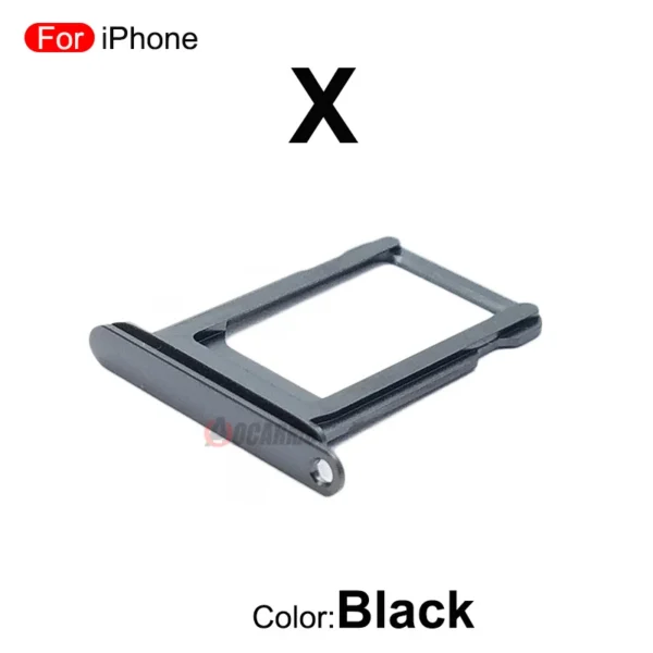 Black Silver Gold Sim Tray Card Slot for Iphone X XS