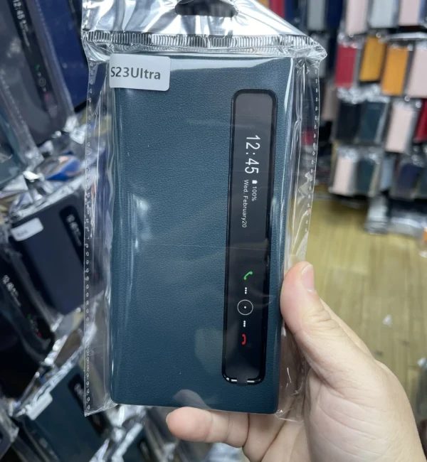 Smart Sleep Window Phone Case for Samsung Galaxy S26 Ultra S25 Ultra