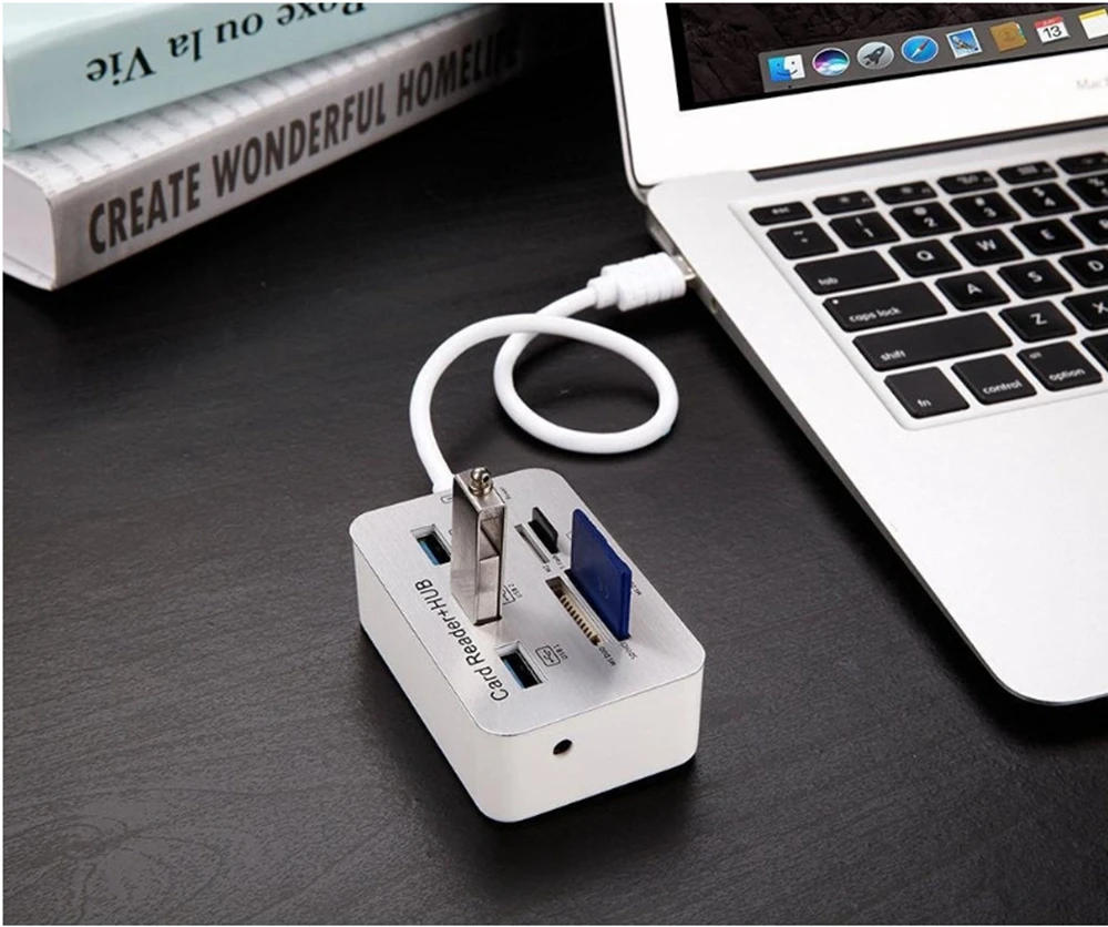 7-In-1 USB 3.0 Splitter, Card Reader, Computer Expansion - Image 4