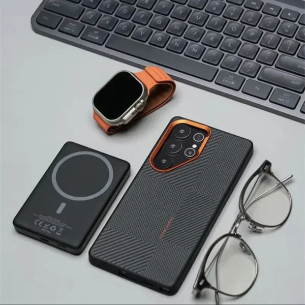 Matte Carbon Fiber Case for Samsung Galaxy S25 S24 S23 Ultra