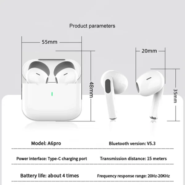Airpod Pro TWS Wireless Earphones Hifi Sound Low Noise Reduction