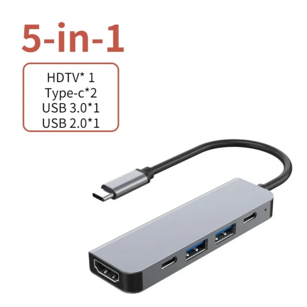 USB C Hub to 4K Hdmi-Compatible USB Charging Dock for Macbook Ipad Samsung