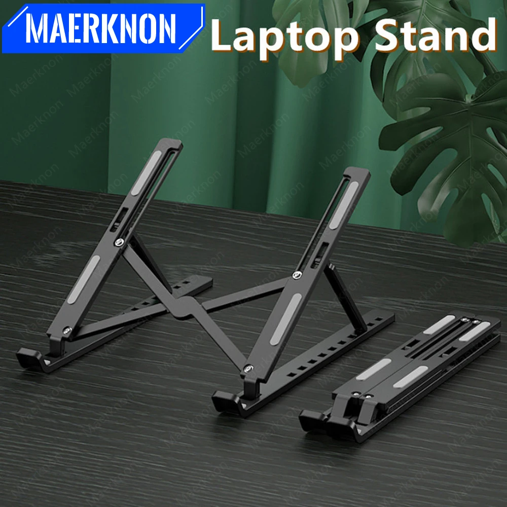 Adjustable Laptop Stand Portable Foldable Notebook Bracket Computer Monitor Holder for Macbook Air Ipad Tablets Base Accessories - Image 1