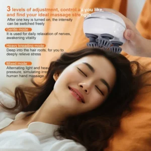 Infrared Scalp Massager with 4 Kneading Massage Heads Head Body - Image 2