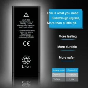 Battery for Iphone 7 8 6S 6 plus X XR 11 11Pro Xs Max High Capacity - Image 3