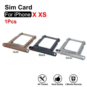 Black Silver Gold Sim Tray Card Slot for Iphone X XS