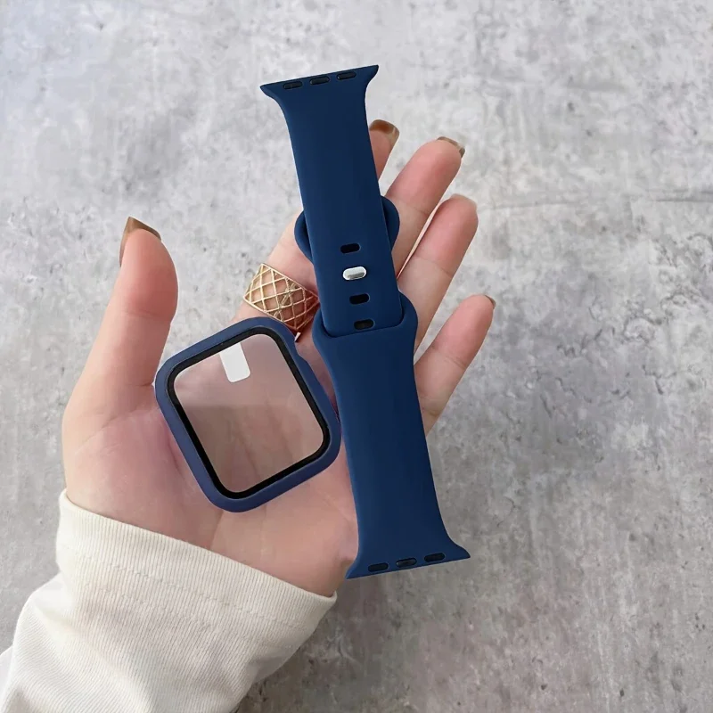 Glass+Case+Band for iWatch Bands 44Mm 40Mm 45Mm Iwatch Straps - Image 25