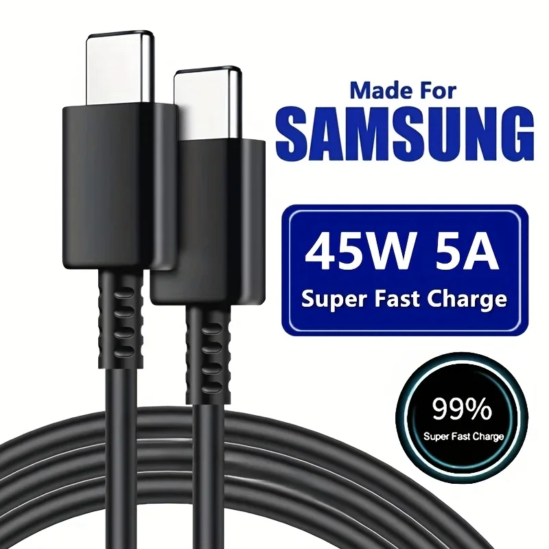 5A PD 45W USB C Super Fast Charge Cable Charging Data Cable - Image 1