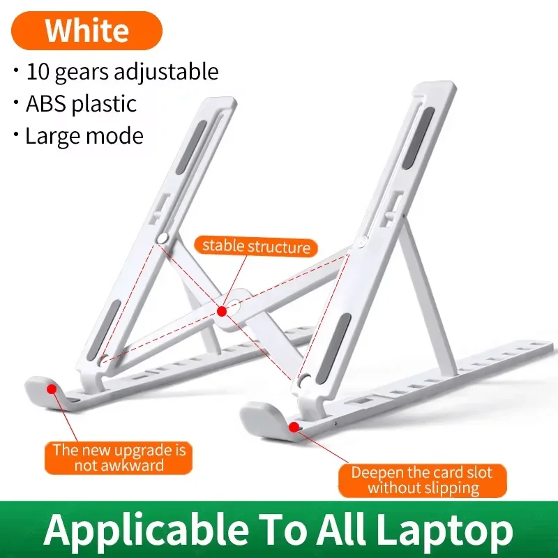 Adjustable Laptop Stand Portable Foldable Notebook Bracket Computer Monitor Holder for Macbook Air Ipad Tablets Base Accessories - Image 8