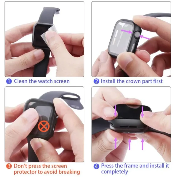 Case+Strap for iWatch Band 45Mm 44Mm 41Mm 40Mm 42Mm 38Mm 44 Mm