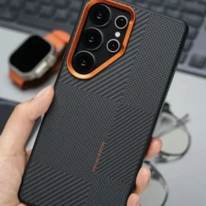 Matte Carbon Fiber Case for Samsung Galaxy S25 S24 S23 Ultra - Image 4