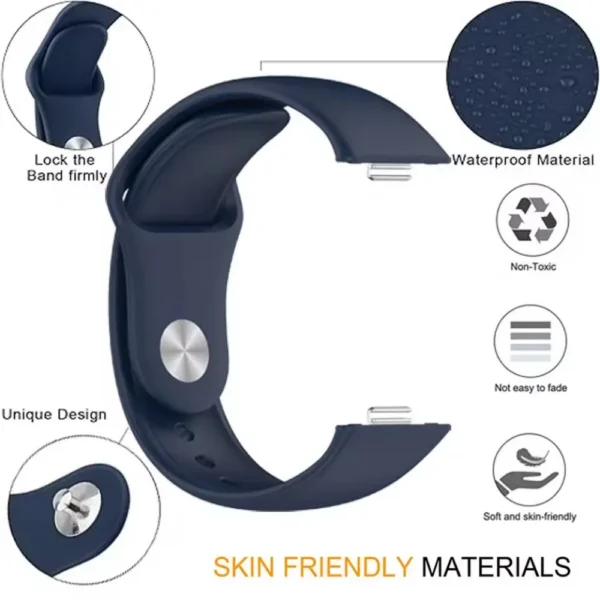 Soft Silicone Strap for  iWatch Fit 3/Fit 4/4 Pro Band Replaceable