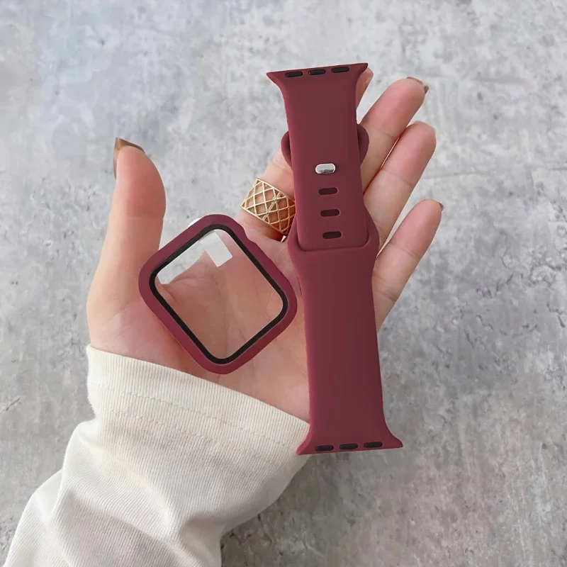 Glass+Case+Band for iWatch Bands 44Mm 40Mm 45Mm Iwatch Straps - Image 9