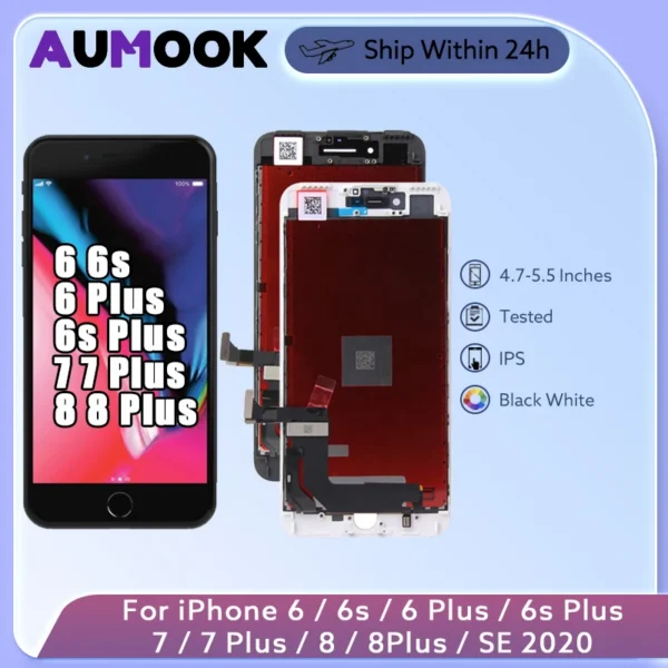 Iphone 6 6S 7 8 plus SE 2020 2022 LCD Display 3D Touch Screen Digitizer