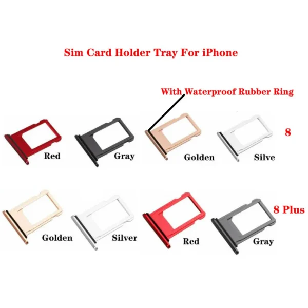 Sim Card Tray Slot Holder for Iphone 8 plus