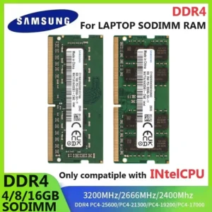 PC Memory DDR4 RAM 4GB 8GB 16GB  Ram Laptop for Intel CPU PC4