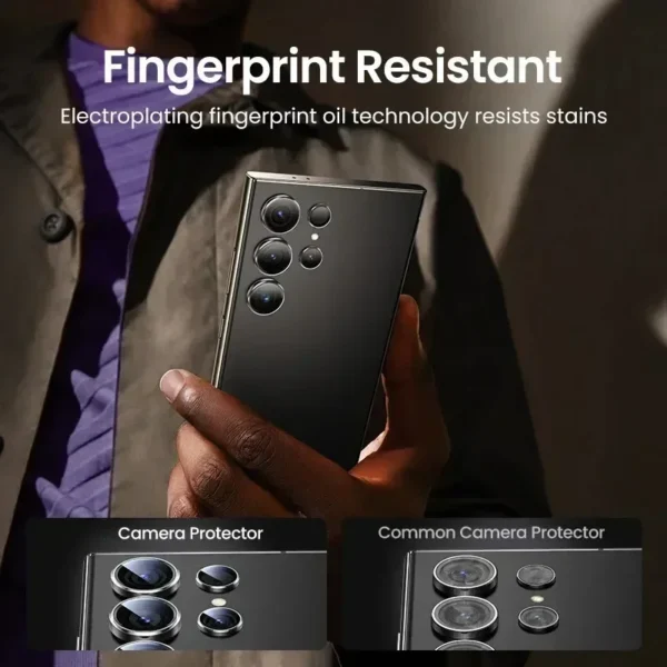 Camera Lens Protector Glass for Samsung S23 S24 Ultra plus Full Cover Lens