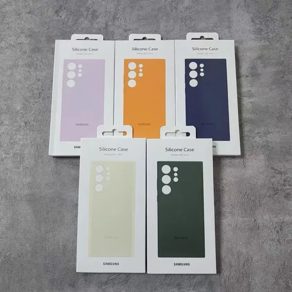 Galaxy S24 Uitra S23 Ultra Silky Silicone Cover Luxury Soft Touch