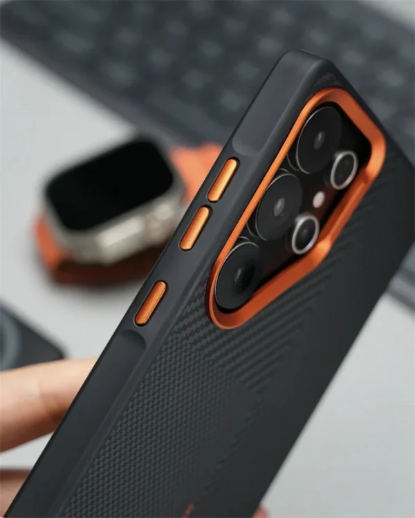 Matte Carbon Fiber Case for Samsung Galaxy S25 S24 S23 Ultra
