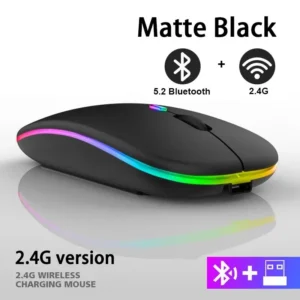 Wireless Mouse RGB Rechargeable Bluetooth Mice Wireless Computer Mause LED Backlit Ergonomic Gaming Mouse for Laptop PC 3600DPI - Image 11