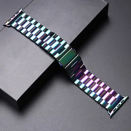 Stainless Steel Strap for  Watch Ultra 3 2 49 45 41 40 46 38 42 44Mm Metal Band Bracelet for Iwatch Series SE 11 10 9 8 7