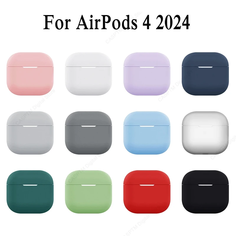 Airpods 4 Cover Silicone Protective Cases Wireless Headphone - Image 2