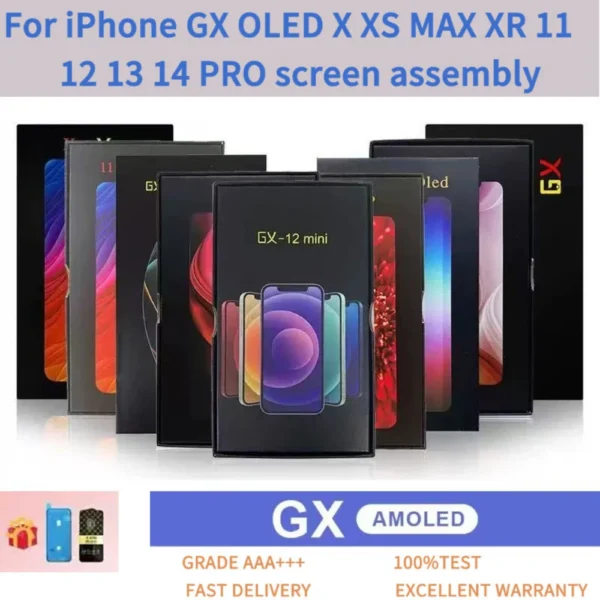 GX OLED for Iphone X XS 11 12 13 14 Pro Max Max Display