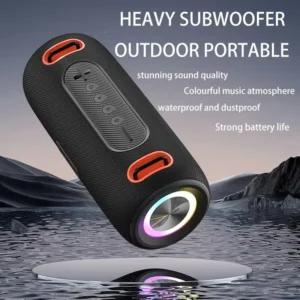 Outdoor Portable with Hand with RGB Light Speaker Subwoofer - Image 3
