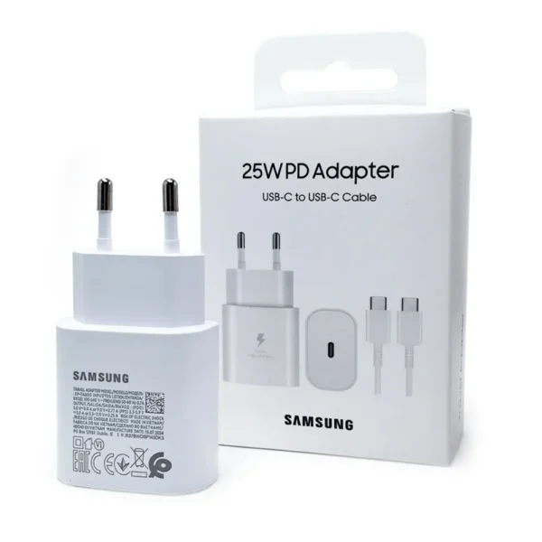 25W Super Fast Charger Galaxy S24FE S24Ultra S23 S22 Flip Fold 2 3 4 5 6 A06 A16 A15 A35 A55 Adapter Quick Charging
