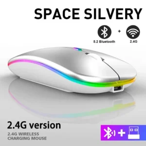 Wireless Mouse RGB Rechargeable Bluetooth Mice Wireless Computer Mause LED Backlit Ergonomic Gaming Mouse for Laptop PC 3600DPI - Image 12