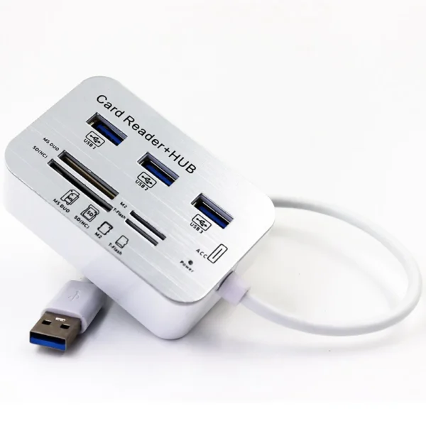 7-In-1 USB 3.0 Splitter, Card Reader, Computer Expansion
