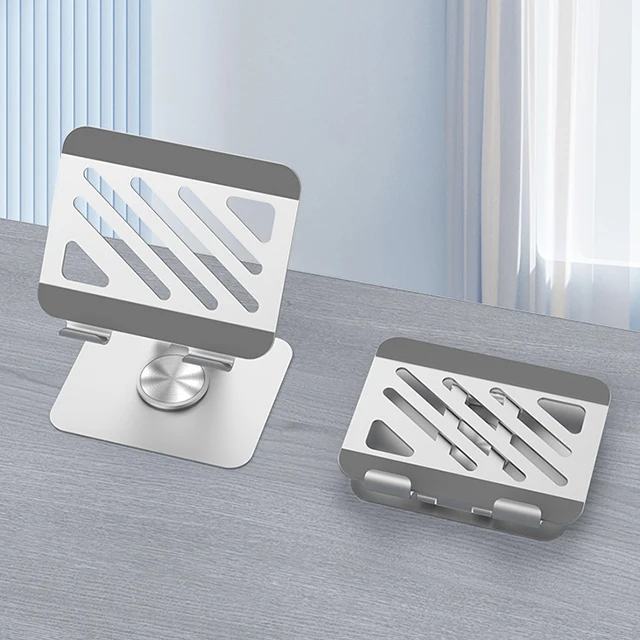Universal Phone Tablet Desktop Stand Aluminum Alloy Rotation Folding Adjustable - Image 8