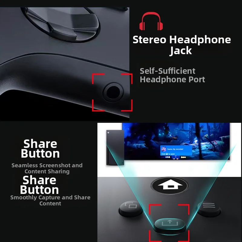Wireless Gamepads for Xbox One/S/X/Xbox Series S/X Console & PC Controls - Image 5