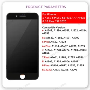 Iphone 6 6S 7 8 plus SE 2020 2022 LCD Display 3D Touch Screen Digitizer - Image 2