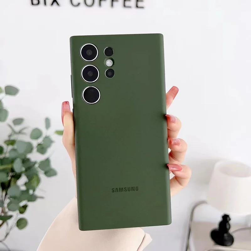 Galaxy S24 Uitra S23 Ultra Silky Silicone Cover Luxury Soft Touch - Image 18