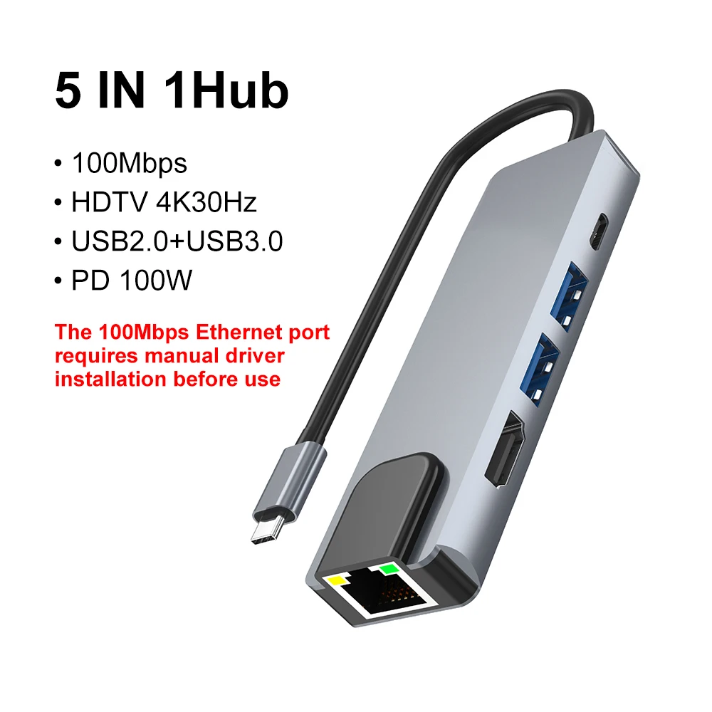 8 in 1 USB C Hub  Multi-Port Docking Station PD Ports, for Macbook Laptop - Image 11