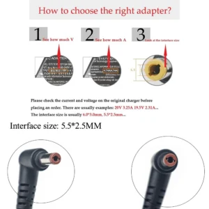 Lenovo  Ideapad Z570 Z560 G580 Z575 Z565 B560 20V 3.25A Charger - Image 2